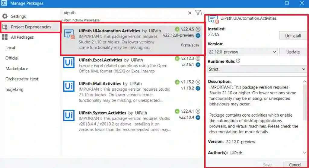UiPath Studio Activity Missing or Not Found Erro Fix - RPA Tutorials