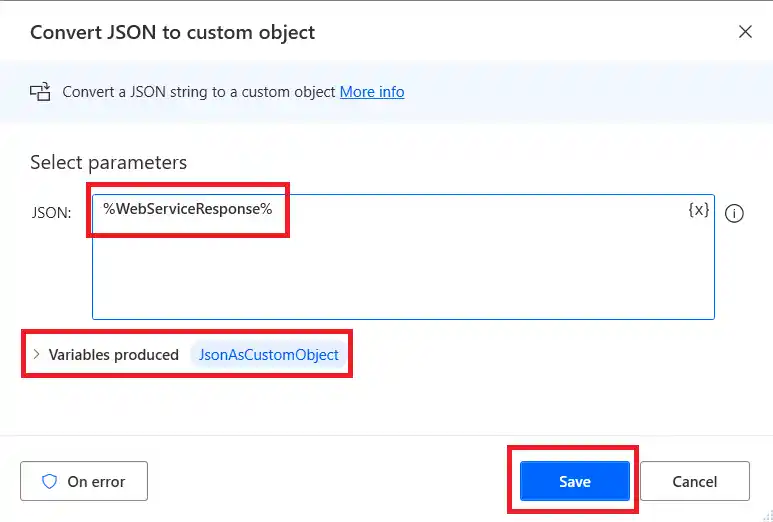 Convert Json Code to Custom Code - RPA Tutorials