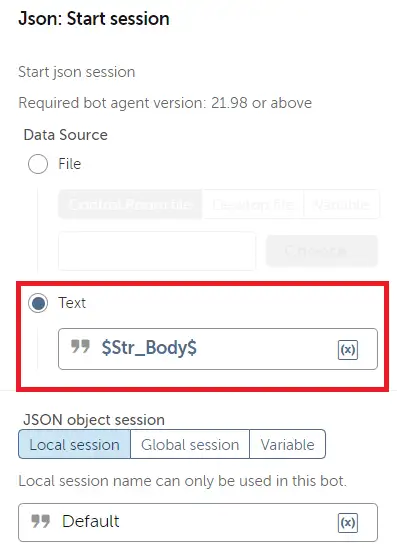 Json Start Session Values in in Automation Anywhere and ChatGPT Integration - RPA Tutorials