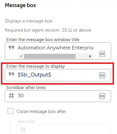 Output Message Box in ChatGPT and Automation Anywhere Integration - RPA Tutorials