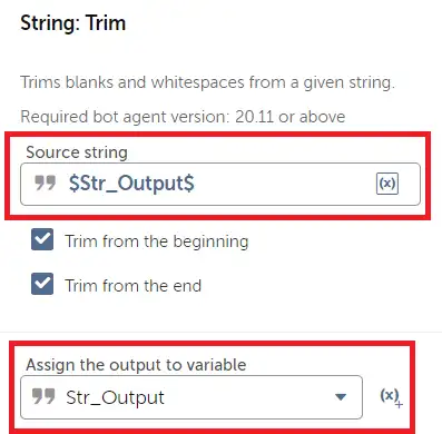 String Trim in in Automation Anywhere and ChatGPT Integration - RPA Tutorials