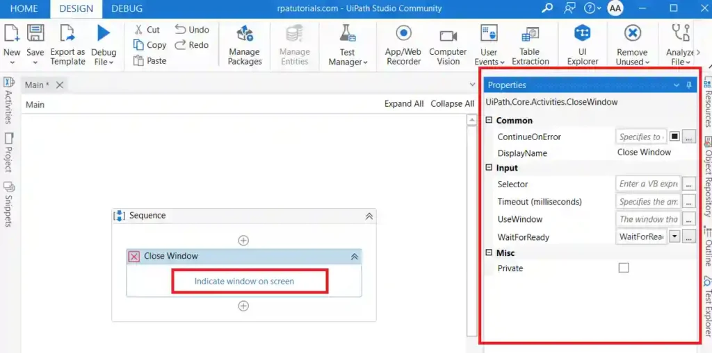 UiPath Close Window Activity - RPA Tutorials