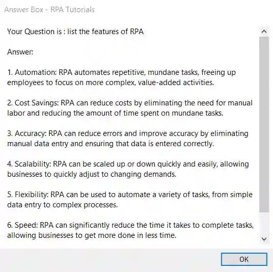 Power Automate and ChatGPT Integration Output - RPA Tutorials