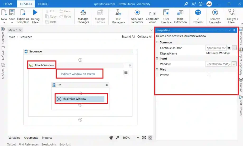 UiPath Maximize Window Browser Activity - RPA Tutorials