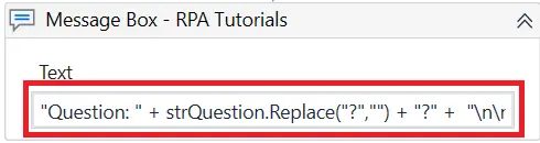 UiPath Message Box UiPath and ChatGPT Integration - RPA Tutorials