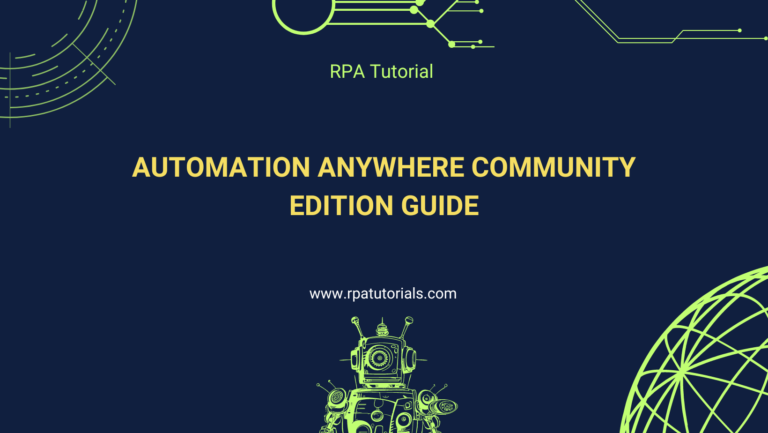 Automation Anywhere Community Edition Guide