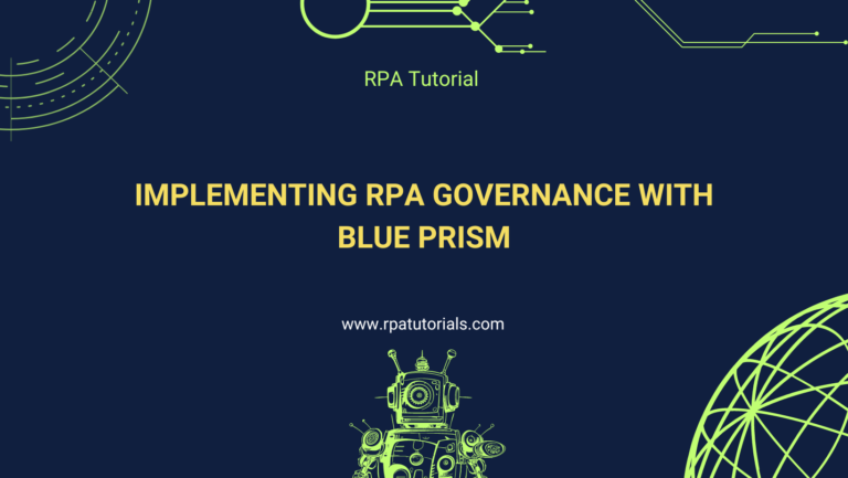 Implementing RPA Governance with Blue Prism